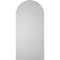 Ekena Millwork Round Top Surface Mount PVC Gable Vent w/ 2"W x 2"P Brickmould Sill Frame, 20"W x 42"H GVPRT20X4203SN - alternate 2